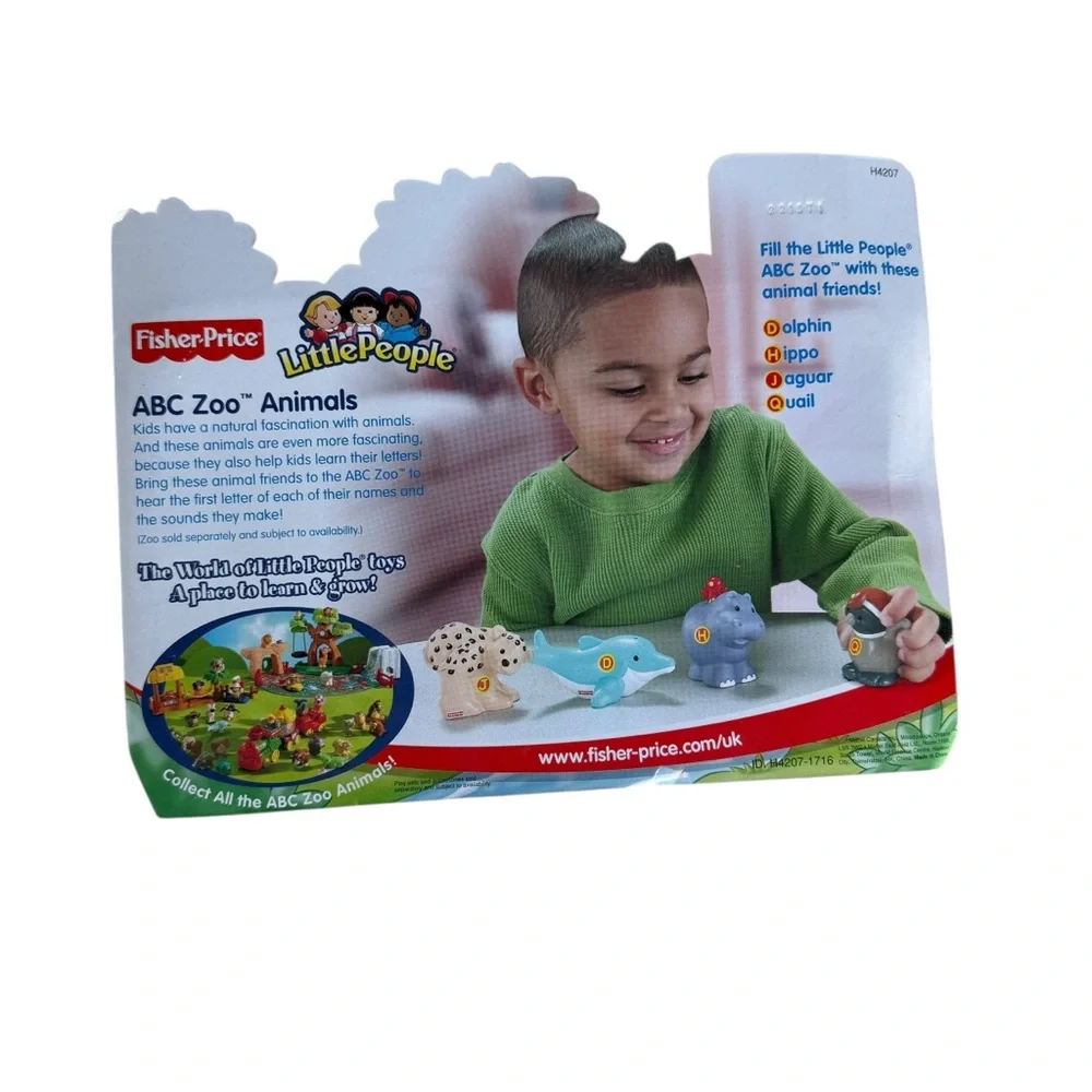 Fisher-Price Little People ABC Zoo Animals Set Mattel NIB Vintage #H4207
